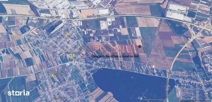 Teren de 9470 mp, în Bolintin-Deal