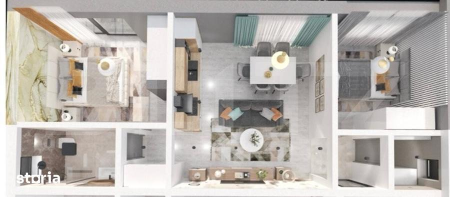 Apartament cu 2 camere în Ampoi 3