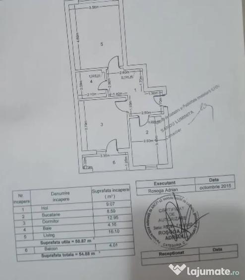 Apartament cu 2 camere decomandat în Chiajna