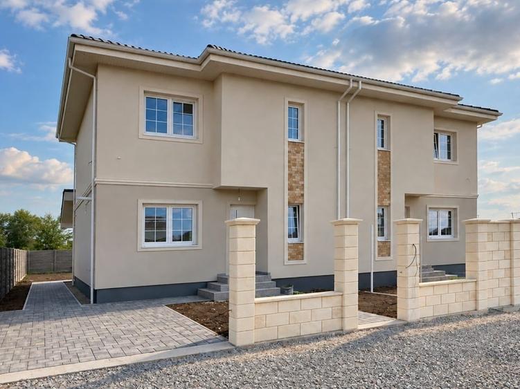 Duplex cu 4 camere cu Canalizare în Moșnița Veche