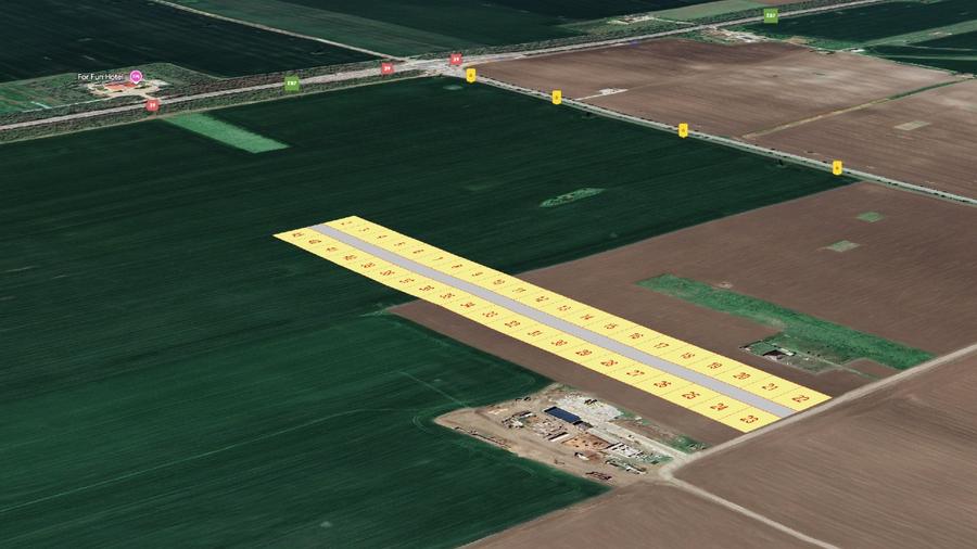 Teren Construcții intravilan de 400 mp, în Vest