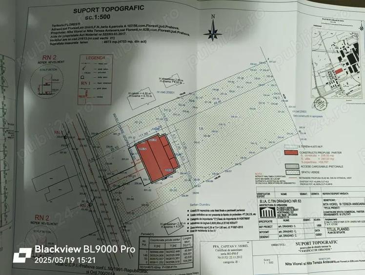 Spațiu comercial, de 4,650 mp, în Florești