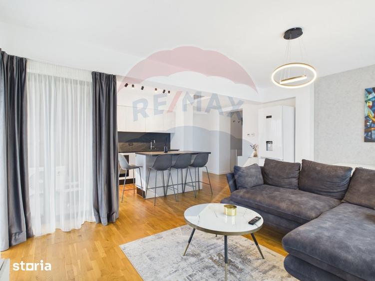 Apartament cu 2 camere, mobilat în Băneasa