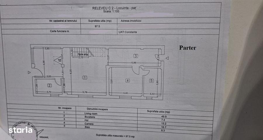 Casă cu 4 camere cu Teren 1400 Mp în Central