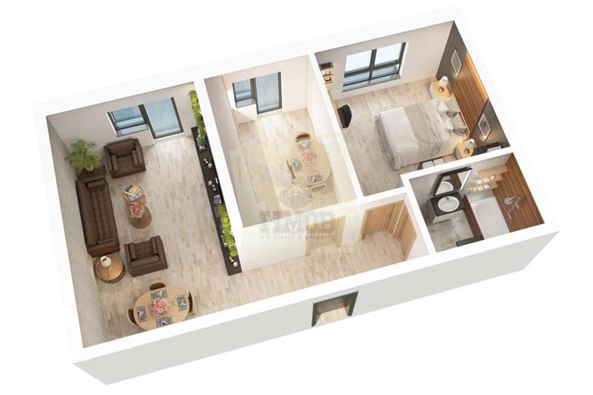 Apartament cu 2 camere decomandat în Exterior Sud