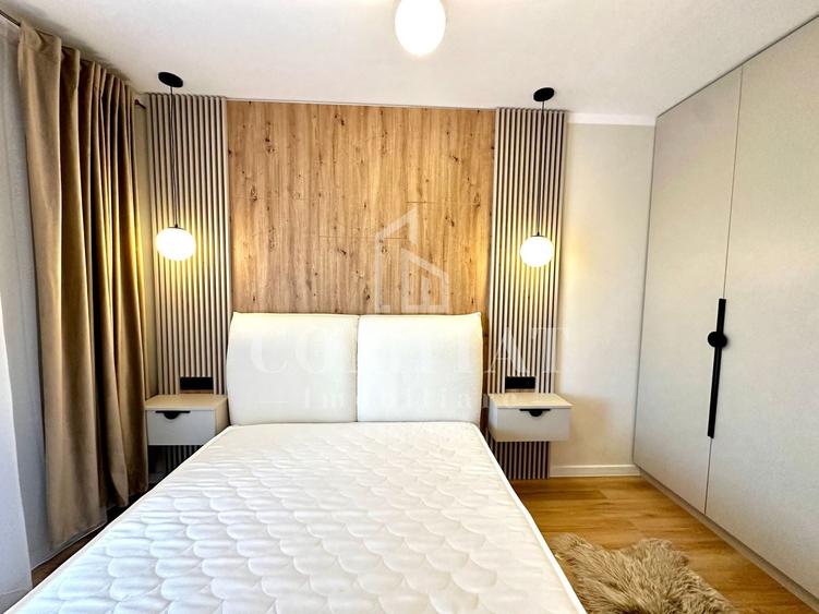 Apartament cu 2 camere semidecomandat, mobilat în Florești