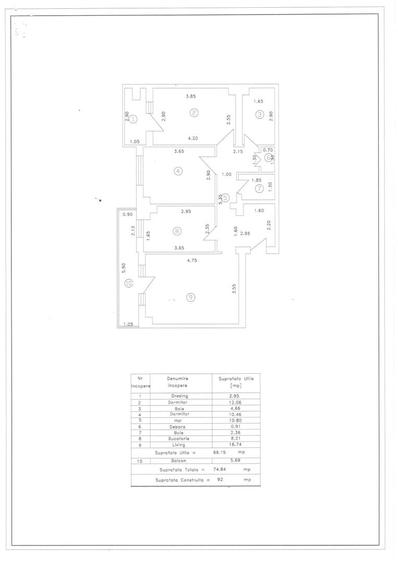 Apartament cu 3 camere decomandat, mobilat în Gară