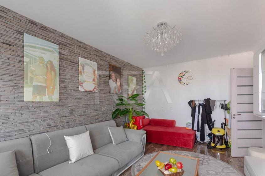 Apartament cu 3 camere decomandat, mobilat în Brâncoveanu