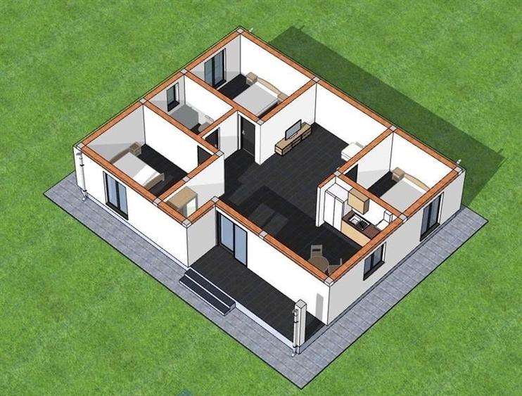 Casă individuală cu 4 camere cu Teren 430 Mp în Ișalnița