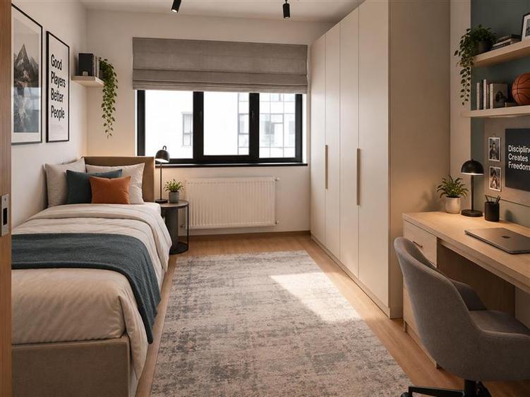 Apartament cu 3 camere semidecomandat, mobilat în Herăstrău