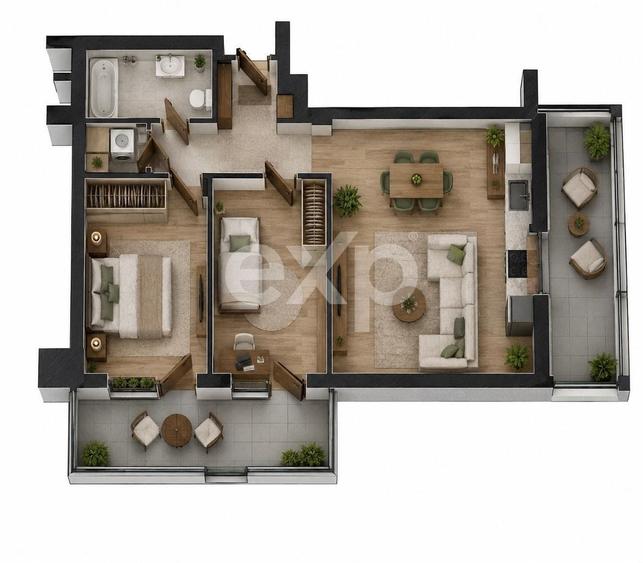 Apartament cu 3 camere în Sebastian