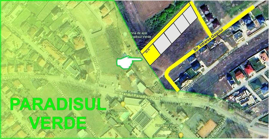 Teren Construcții intravilan de 1012 mp, în Corbeanca
