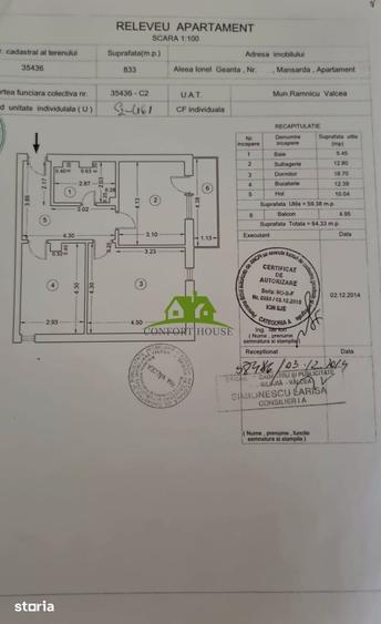 Apartament cu 2 camere în Traian