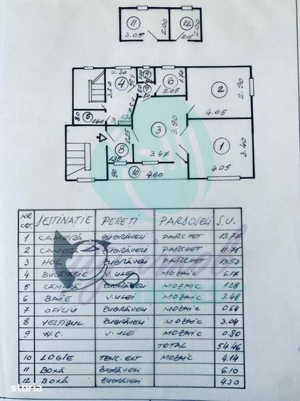 Apartament cu 3 camere în Cotroceni