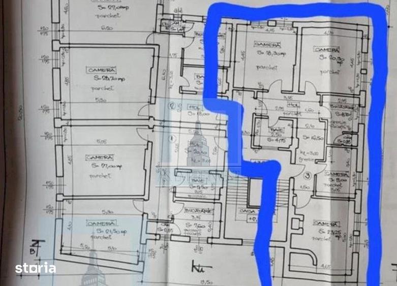 Apartament cu 4 camere decomandat în Centrul Istoric