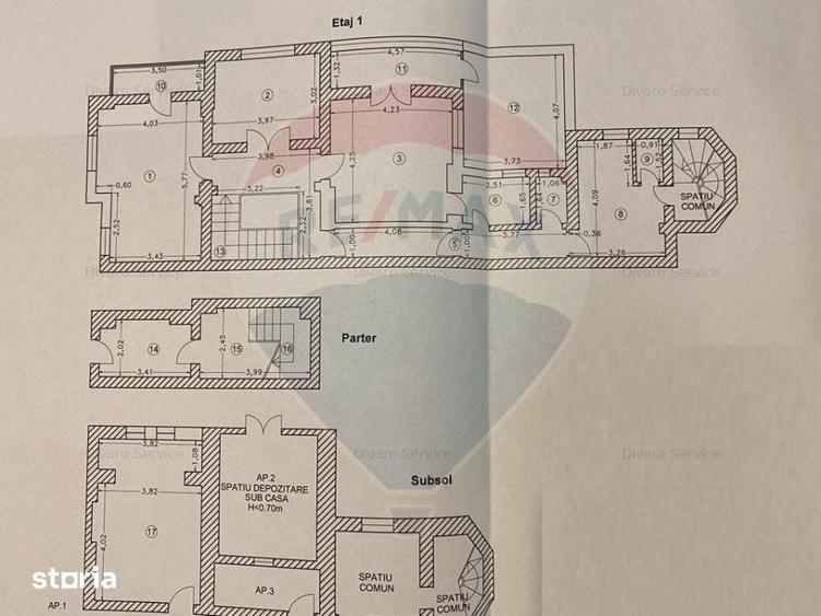 Apartament cu 3 camere în Cotroceni