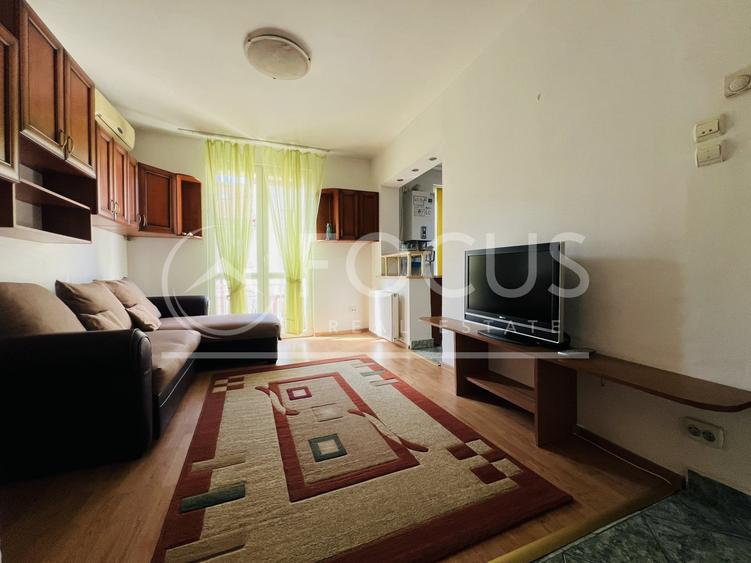 Apartament cu 2 camere semidecomandat, mobilat în Floreasca