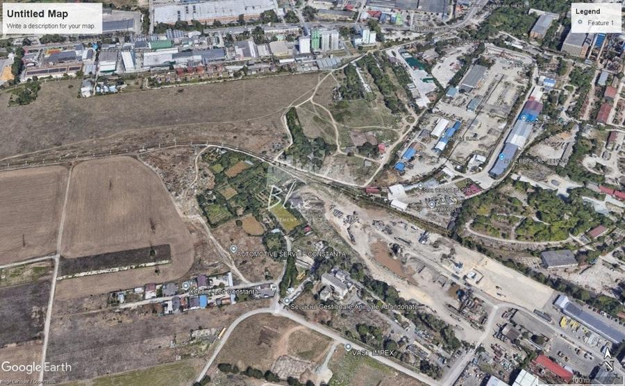 Teren Construcții intravilan de 1212 mp, în Zona Industrială