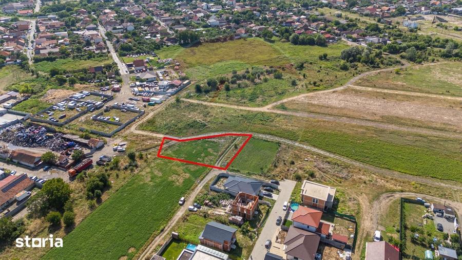 Teren 1237 mp cu PUZ aprobat de vanzare Bujac,Arad - 2