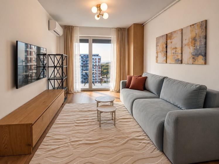 Apartament cu 2 camere semidecomandat în Central