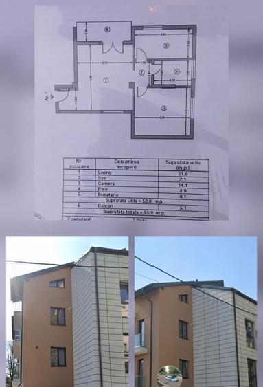 Apartament cu 2 camere semidecomandat, mobilat în Ștefan cel Mare
