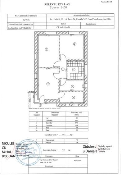 Casă individuală cu 5 camere cu Teren 300 Mp în Central