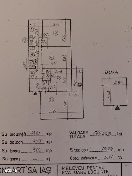 Apartament cu 3 camere decomandat în Oancea