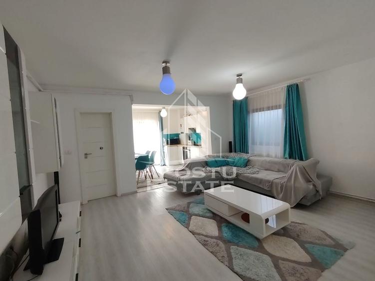 Apartament cu 2 camere semidecomandat, mobilat în Giroc