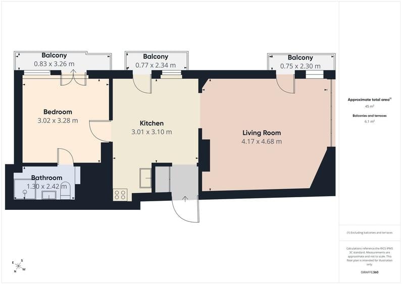 Apartament cu 2 camere decomandat, mobilat în Cotroceni