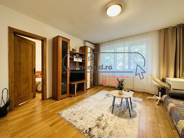 Apartament cu 2 camere semidecomandat, mobilat în Central