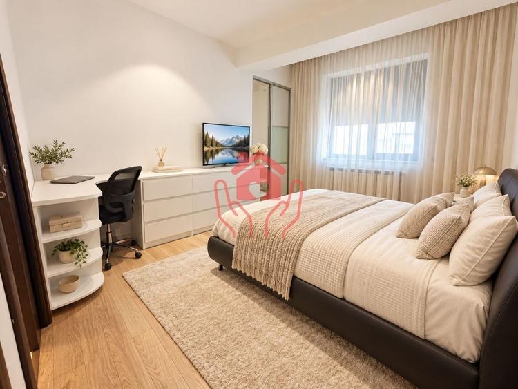 Apartament cu 3 camere decomandat, mobilat în Herăstrău