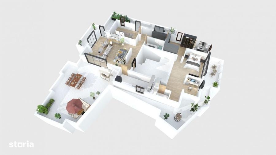 Apartament cu 4 camere în Moșilor