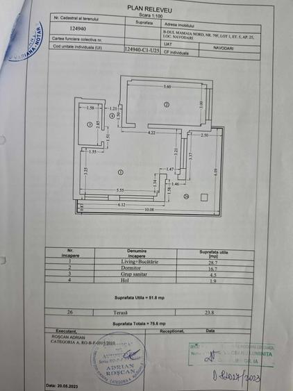 Apartament cu 2 camere semidecomandat în Nord
