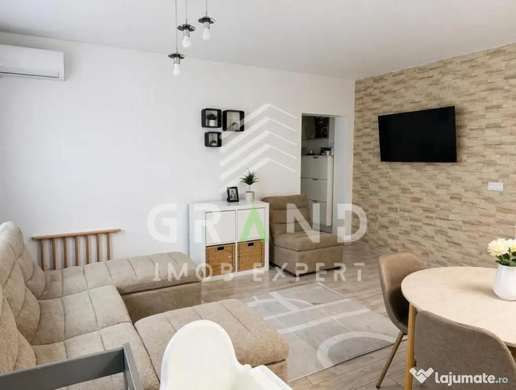 Apartament cu 3 camere semidecomandat, mobilat în Florești
