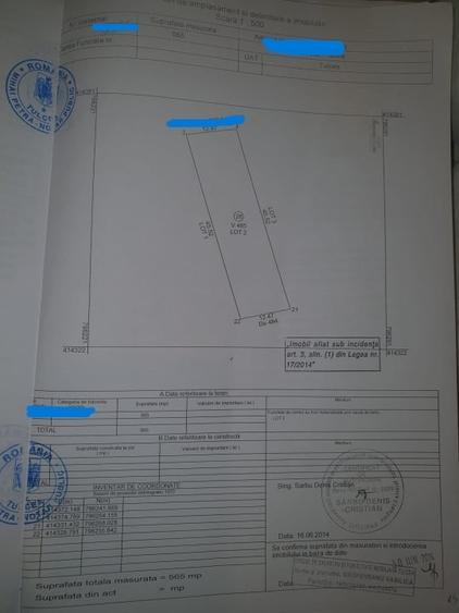 Teren Construcții intravilan de 565 mp, în Zona Industrială