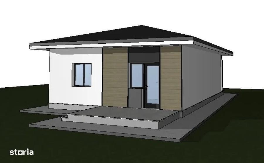 Casă individuală cu 3 camere cu Teren 300 Mp în Lunca Cetățuii