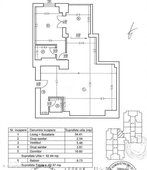 Apartament cu 2 camere, mobilat în Pipera — fotografia 3