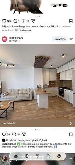Apartament cu 2 camere în Dămăroaia