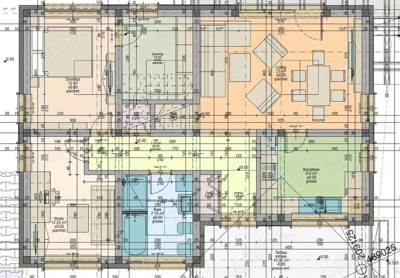 Casa individuala P+M la gri in Cerneteaz teren 500m2 SU183m2 UTILITATI