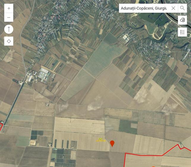 Teren agricol extravilan de 22320 mp, în Adunații-Copăceni