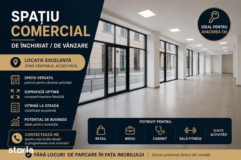 Spațiu comercial, de 63.8 mp, în Central