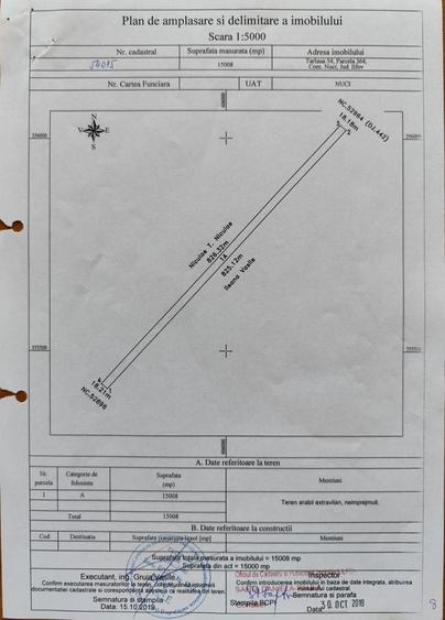 Teren agricol extravilan de 15008 mp, în Nuci