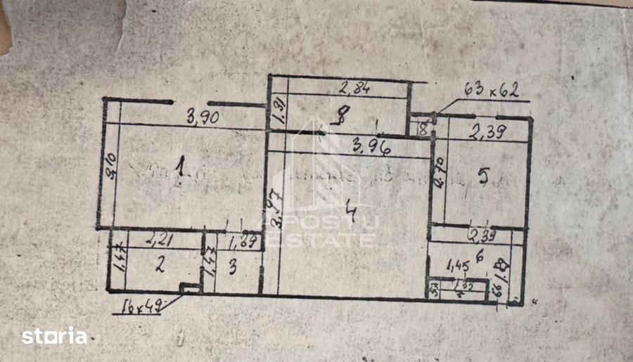 Apartament cu 2 camere, 44mp, etaj 1, anvelopat, zona Garii, Hunedoara - 5