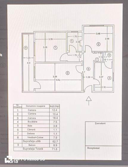 Vanzare apartament 3 camere decomandat zona Titulescu Banu Manta