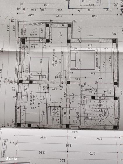 Casă cu 3 camere cu Teren 400 Mp în Budeasa