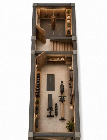 Casa ind superba 320mp mansarda playground pentru copii cu biblioteca demisol fitness la 7-9km de centrul Clujului posibilitate de personalizare - 2