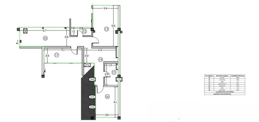Apartament cu 3 camere decomandat în 7 Noiembrie