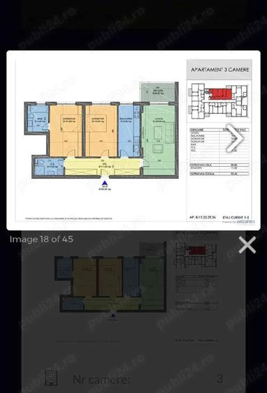 Apartament cu 3 camere decomandat în Berceni