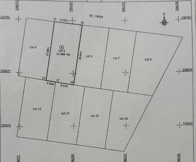 Teren Construcții intravilan de 745 mp, în Central