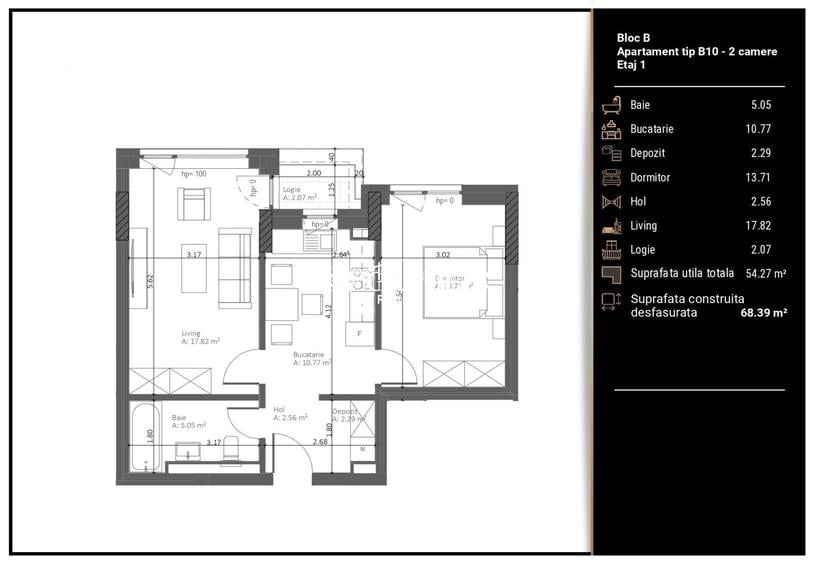 Apartment Premium | Zona Racadau | 54 MP